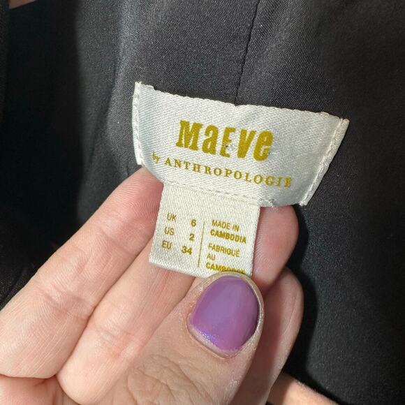Anthropologie Maeve Shrunken Swing Ponte Jacket Blazer - Picture 5 of 8